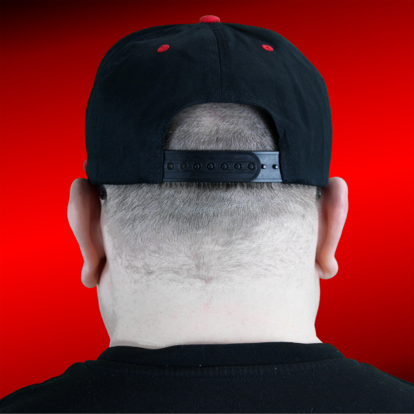 APG - snapback cap black/red - 3D logo embroided in red and white - Image 4