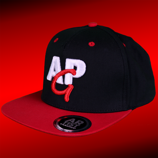 APG - snapback cap black/red - 3D logo embroided in red and white