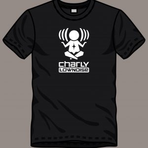 CHARLY LOWNOISE – T-shirt with logo, white print