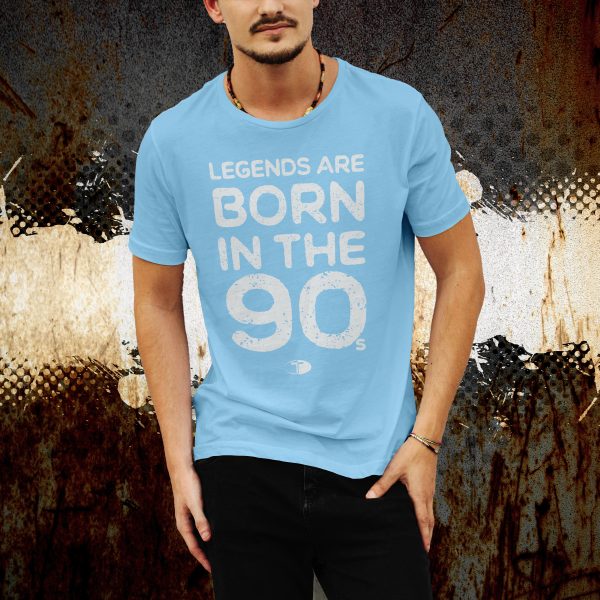 T-Spoon - T-shirt, skyblue, Legends are born in the 90s
