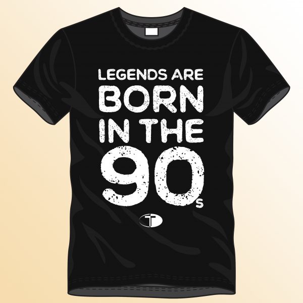 T-Spoon - T-shirt, black, Legends are born in the 90s - Image 2