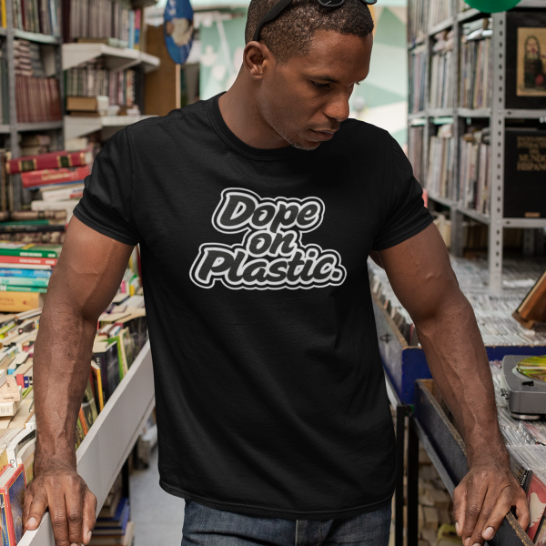 Dope on Plastic - T-shirt with logo, white print