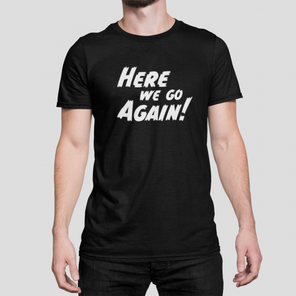 ANTI-VIRUS - T-shirt black, Here we go again