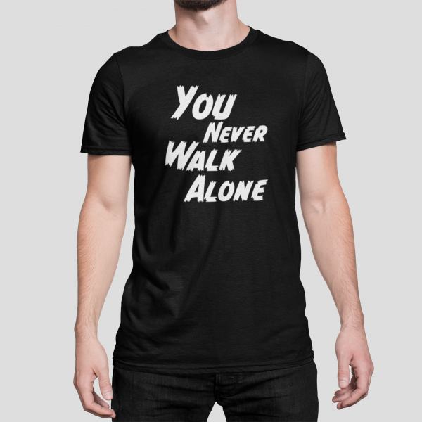 ANTI-VIRUS - T-shirt black, You never walk alone