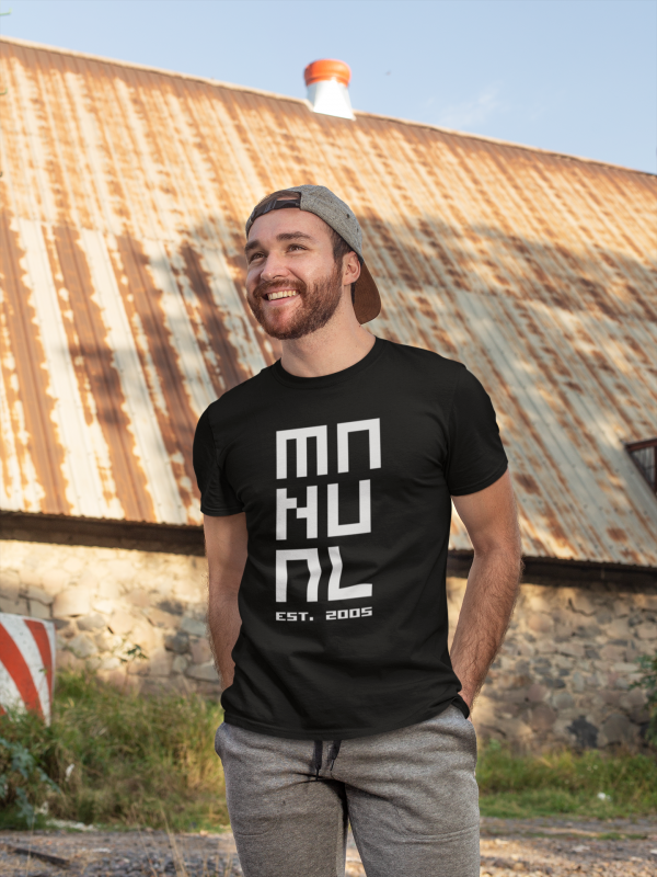 Manual Music - T-shirt black , logo MANUAL EST. 2005 in white