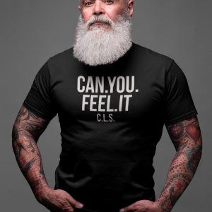 REMEMBER – T-shirt CAN YOU FEEL IT, white print