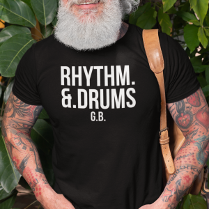 REMEMBER – T-shirt RHYTHM & DRUMS, white print