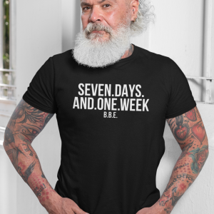 REMEMBER – T-shirt SEVEN DAYS AND ONE WEEK, white print