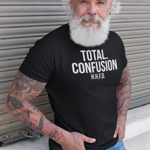 REMEMBER – T-shirt TOTAL CONFUSION, white print