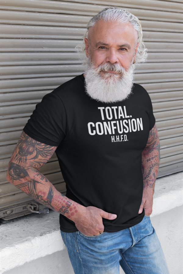 REMEMBER - T-shirt TOTAL CONFUSION, white print