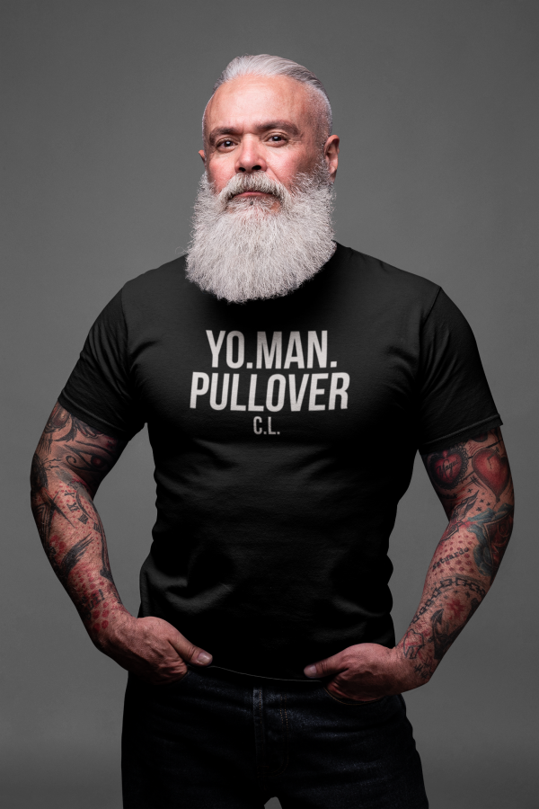 REMEMBER - T-shirt YO MAN PULLOVER, white print