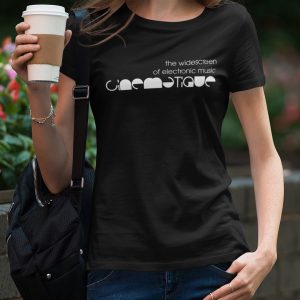 CINEMATIQUE – T-shirt female, logo in white, available in different colors