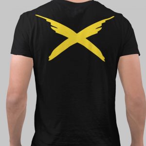 RAYVOLT – T-shirt with logo, yellow print