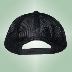 CHARLY LOWNOISE – Black snapback trucker cap – Logo embroidered in white
