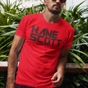 KANE SCOTT – T-shirt with text logo, black print