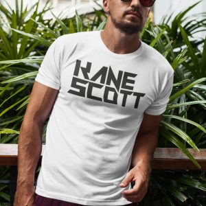 KANE SCOTT – T-shirt with text logo, black print