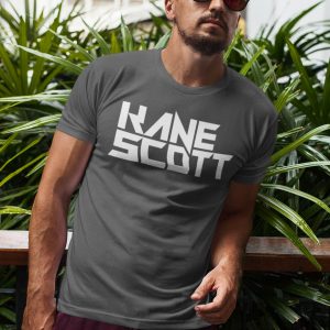 KANE SCOTT – T-shirt with text logo, white print