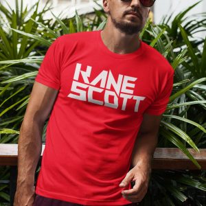 KANE SCOTT – T-shirt with text logo, white print