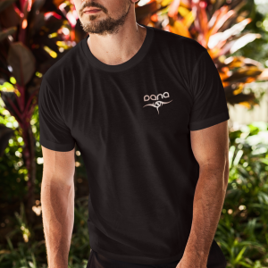 DANA – T-shirt with logo, rosegold print