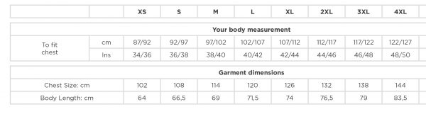 size sheet