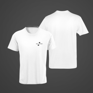 PRO B TECH – white T-shirt, with small logo