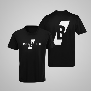 PRO B TECH – black T-shirt, with large B logo