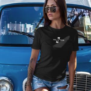 PRO B TECH – Black T-shirt women with logo on both sides