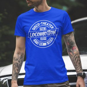 LOCOMOTION – T-shirt 1983 2011 / DIV. KLEUREN / witte opdruk