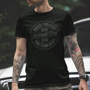 LOCOMOTION – T-shirt 1983 2011 / DIV. KLEUREN / donkergrijze opdruk