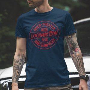 LOCOMOTION – T-shirt 1983 2011 / DIV. KLEUREN / rode opdruk