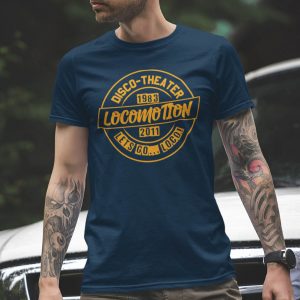 LOCOMOTION – T-shirt 1983 2011 / DIV. KLEUREN / oranje opdruk