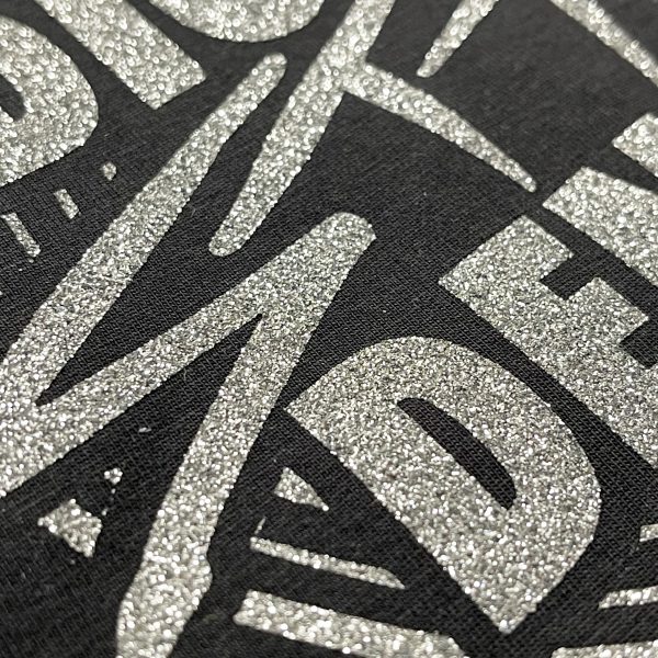 T-shirt women record with logo Radio Stad Den Haag in glitter