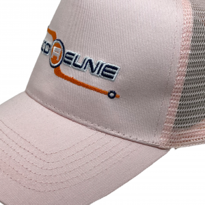 LOCOMOTION – Snapback Trucker CAP Locoreunie – pastel roze – geborduurd