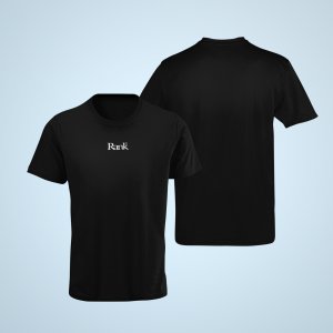 RANK1 – Retro black T-shirt