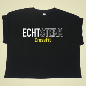 ECHT STERK – Crop Tee CrossFit – dames