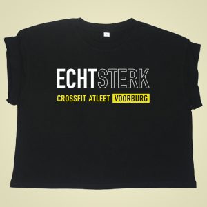 ECHT STERK – Crop Tee CrossFit Voorburg – dames