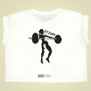 ECHT STERK – Crop Tee Fit Chick – dames