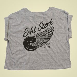 ECHT STERK – Crop Tee Est. 2021 – dames