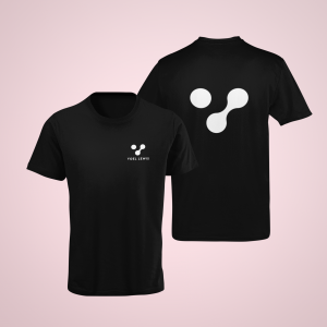YOEL LEWIS – T-shirt with white logo on both sides (click for more colours)