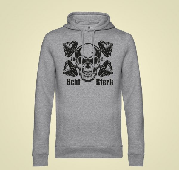 hoody ash grey ECHT STERK