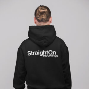SO RECORDINGS – Hoody black, white print on both sides