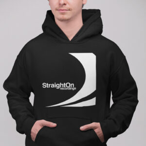 SO RECORDINGS – Hoody black, white print on both sides
