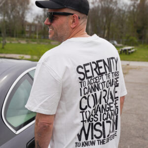 BILLY THE KIT – T-shirt White Oversized – Serenity, Courage, Wisdom
