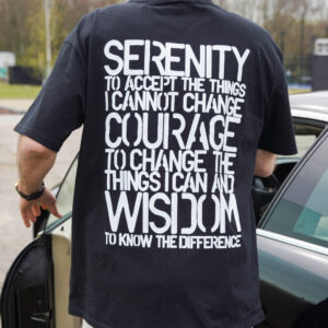 BILLY THE KIT – T-shirt Black Oversized – Serenity, Courage, Wisdom