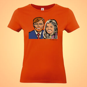 PETER HOFLAND ART – T-shirt dames – Willem Maxima