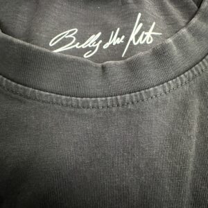 BILLY THE KIT – LADIES Oversized Acid Wash Tee, Black – Serenity, Courage, Wisdom