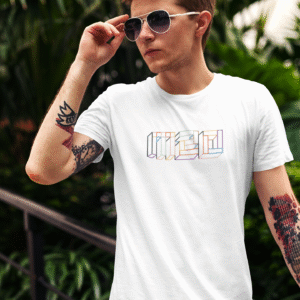 Manual Music – T-shirt white , logo M20 outline