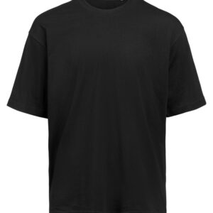 DASH BERLIN – T-shirt black unisex LOOSE FIT – BETTER HALF OF DASH, blue print