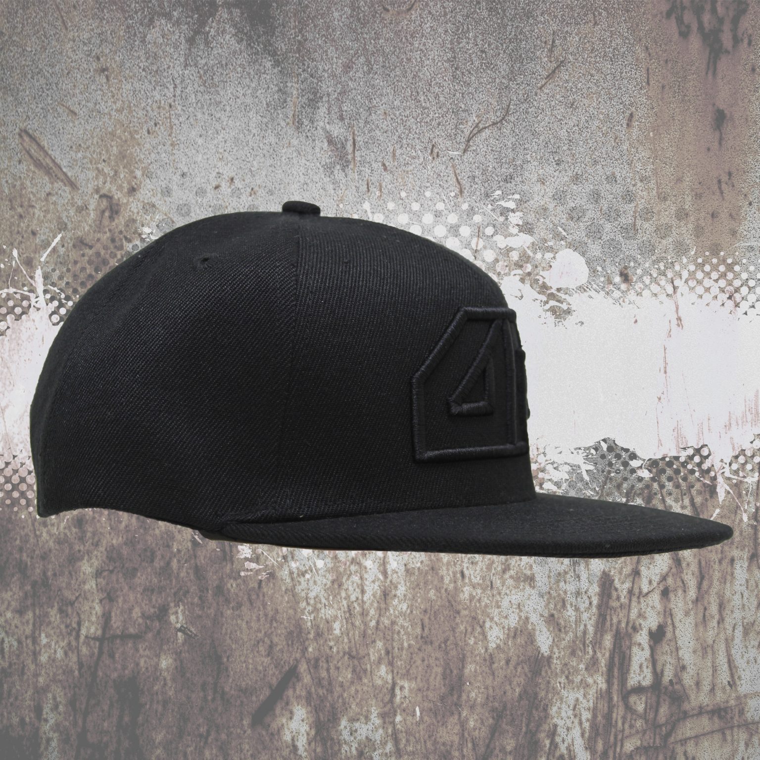 Deepack - Snapback CAP - 3D Embroidered Deepack Logo - Black On Black ...