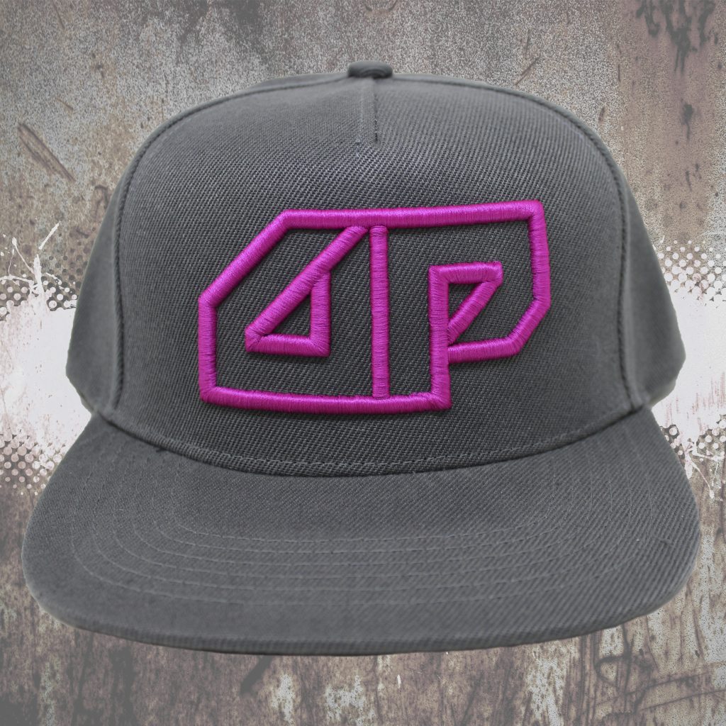 Deepack - Snapback CAP - 3D Embroidered Deepack Logo - Magenta On Grey ...